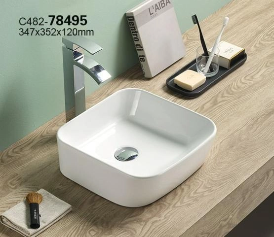 Раковина Ceramalux Серия N 78495 38x35 на столешницу