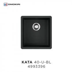 Кухонная мойка Omoikiri Kata 40-U-BL 4993396, 400х420, черный