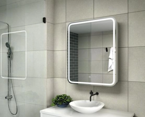 Зеркало-шкаф Континент Elliot LED 600х800 с подсветкой MBK018 Правый