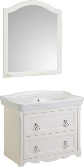 Тумба под раковину ASB-Woodline Верано 85 подвесная Слоновая кость