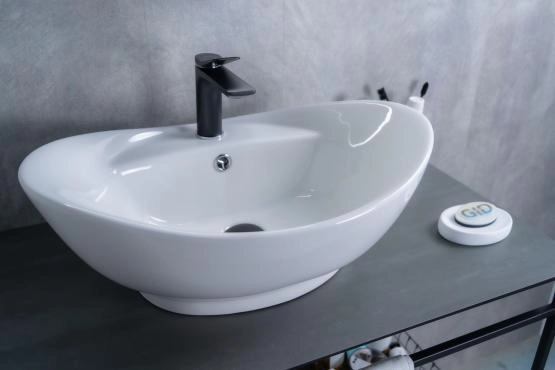 Раковина Gid N9018 59x39 на столешницу белая