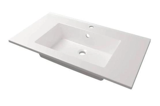 Раковина для ванной Uperwood Parma Premium 85 см, белая глянцевая