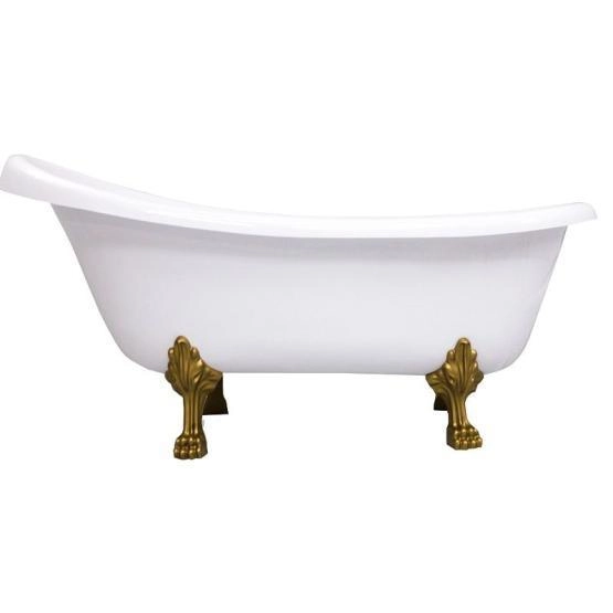 Ванна AquaStone Скарлет ножки золото 170х80 иск. камень