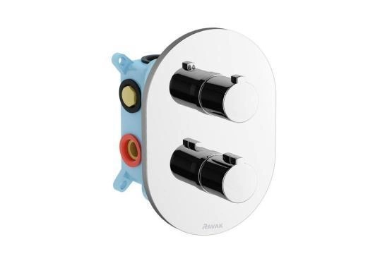 Cмеситель Ravak X070075 термостатический скрытого монтажа для R-box multi, 3 вывода
