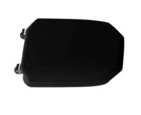 Sbordoni сиденье с плавным опусканием из черное матовое, петли цвет бронза