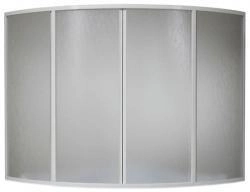 Шторка для ванны Bas Империал/Ирис 1500*1450 (4ств) пластик