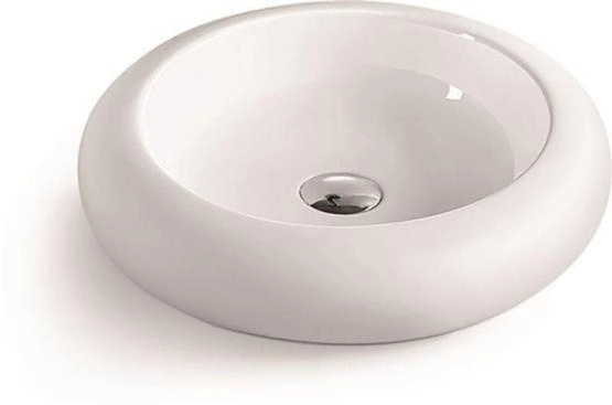 Раковина SantiLine SL-1041 49x49 на столешницу керамическая Белый