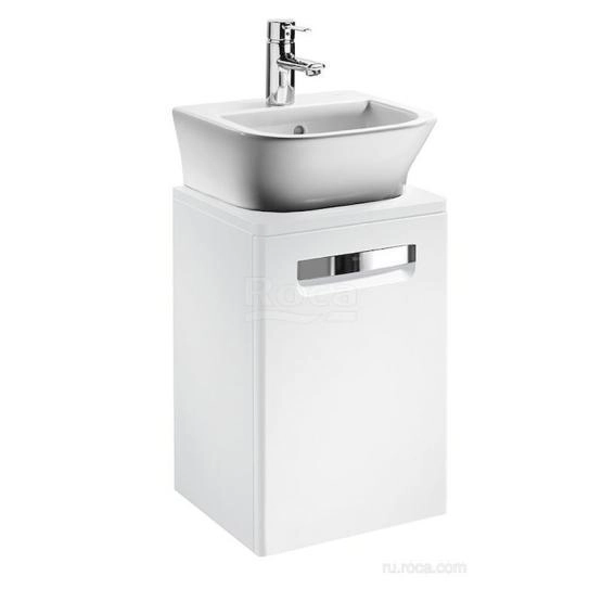 Тумба под раковину Roca The Gap 45 белый глянец ZRU9302880