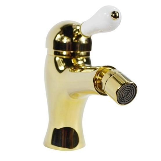 Смеситель Magliezza GROSSO BIANCO 50137-do на биде золото