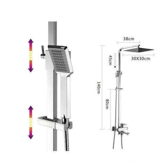 Душевая система Frap F2415-2 хром