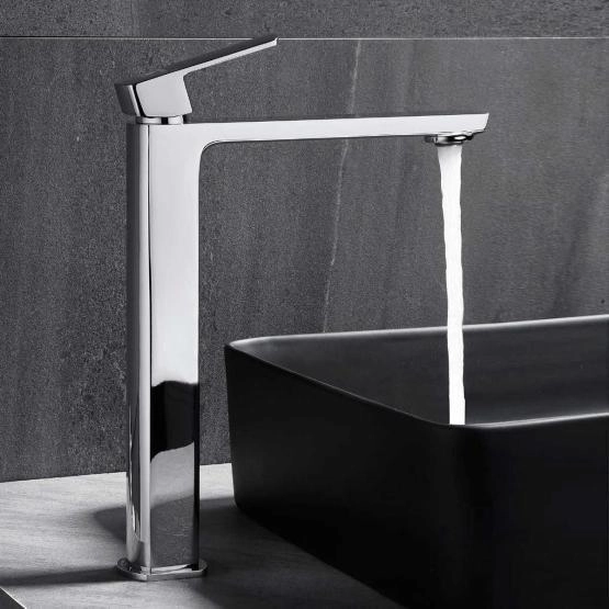 Смеситель высокий для раковины Vincea Next VBF-1N2CH однорычажный, хром