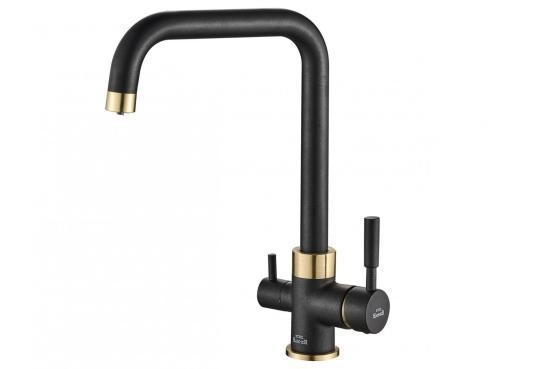 Смеситель для кухни ZORG Steel Hammer (SH 715 BLACK BR) черный