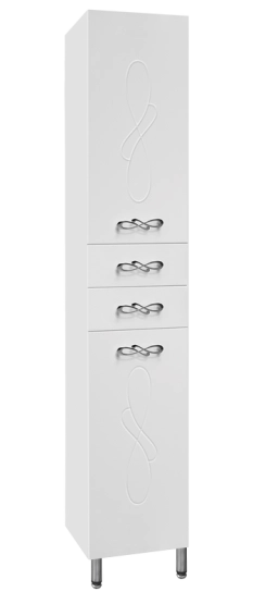 Шкаф для ванной Style Line Elfante Венеция 36 (2 ящика) белый напольный с ящиками