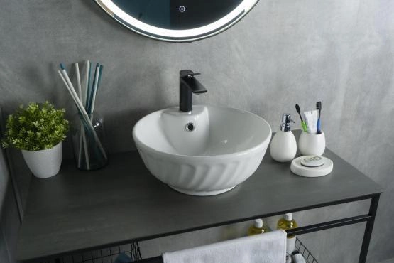 Раковина Gid N9074 41x41 на столешницу белая