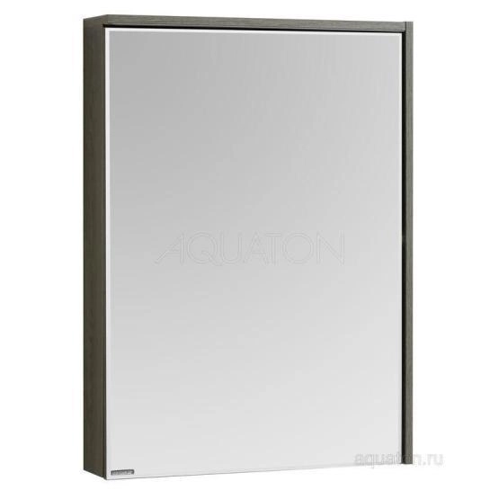 Зеркальный шкаф Aquaton Стоун 60 грецкий орех 1A231502SXC80