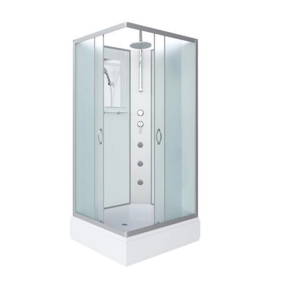 Душевая кабина Niagara NG-33084-14QBKTG 1000х800х2100-2400 средний поддон  26см стекло матовое