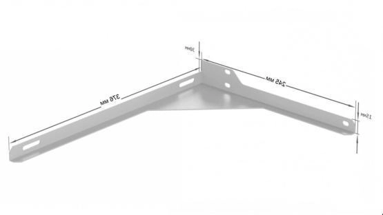 Кронштейн к умывальнику над стиральной машиной "Универсальный" боковой Левый (для ум. Юпитер) 900123