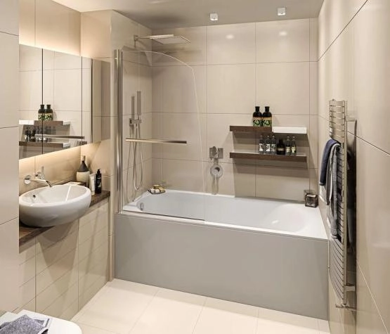 Шторка для ванны GOOD DOOR SCREEN R-HT-80-C-CH 5 мм 80 прозрачное