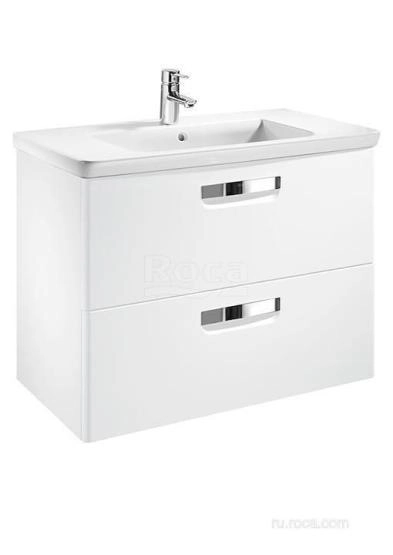 Тумба с раковиной Roca Gap 80 ZRU9302732 белая матовая