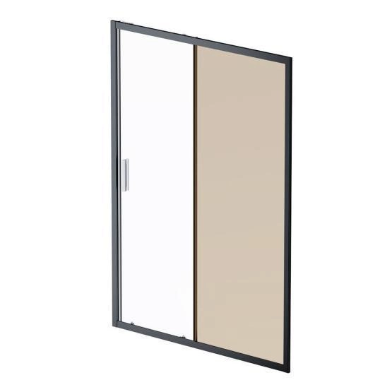 Дверь душевая в нишу AM.PM Gem W90G-140-1-195BBr прозрачное, бронзовое; профиль черный