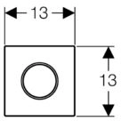 Система управления смывом для писсуаров Geberit Sigma10 116.015.KN.1
