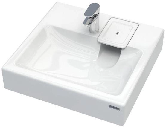 Раковина над стиральной машиной Paulmark WELT 730431, белая, 60х60, с комплектом