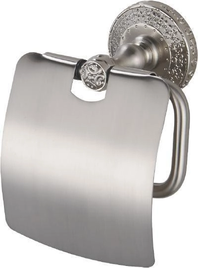 Бумагодержатель с крышкой Zorg Antic (AZR 08 SL) серебро