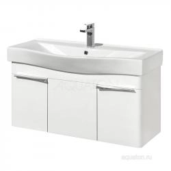 Тумба под раковину Aquaton Беверли 1A236701BV010 100 с ящиком,белый глянец