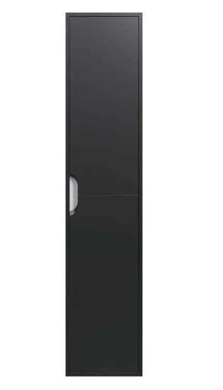 Шкаф-пенал для ванной Uperwood Modul, подвесной, с дверцами, матовый, черный