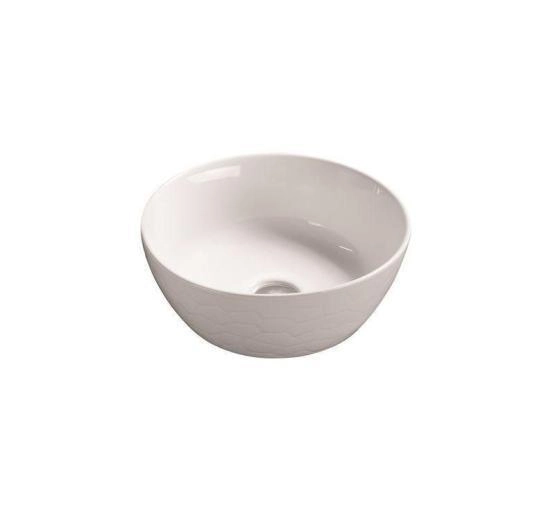 Раковина SantiLine SL-1038 35,8x35,8 на столешницу керамическая Белый