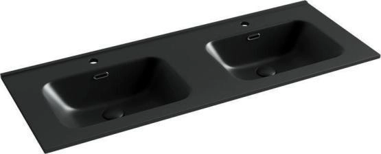 Умывальник накладной прямоугольный (цвет Черный Матовый) Element 1210*465*180мм