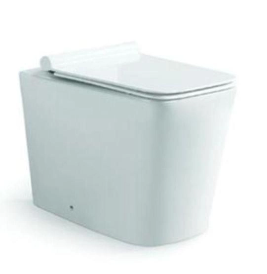 Унитаз напольный SantiLine SL-5021 безободковый  сиденье микролифт