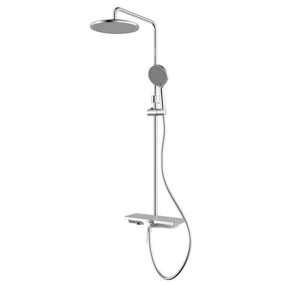 Душевая система Azario Ginkgo с верхним и ручным душем, хром (AZ-VPW238V95-1DJ1K22-ZH3A55)