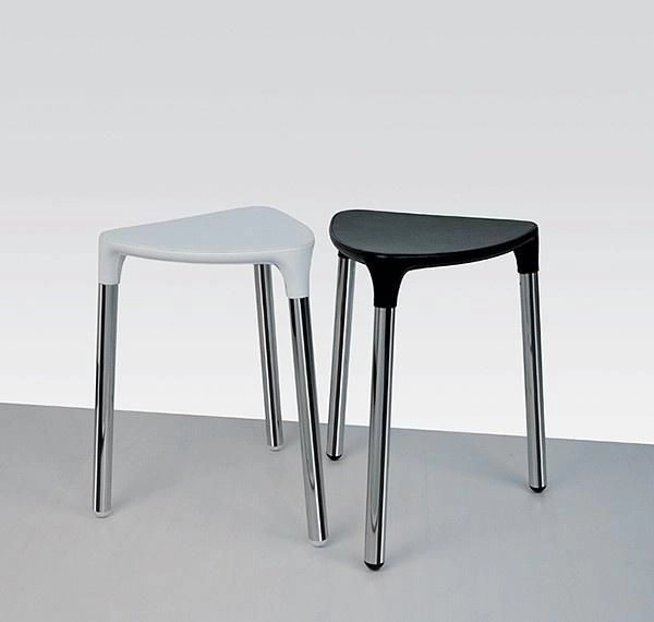 Табурет Colombo Black&White B9988.EPN ,сталь;сиденье экокожа,цвет чёрный