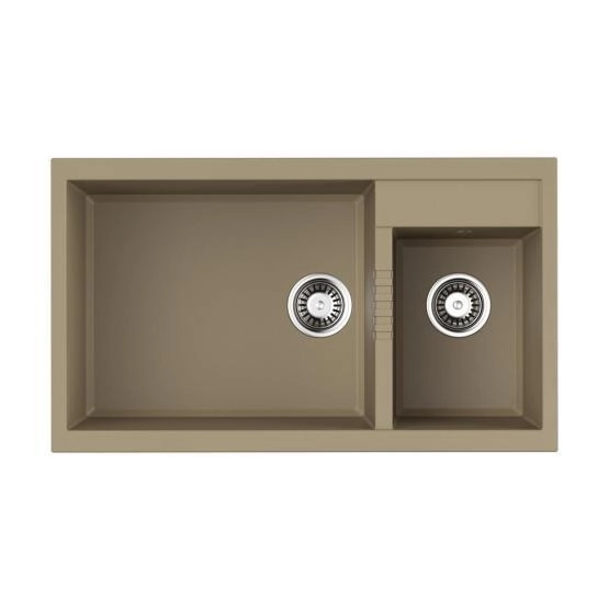 Кухонная мойка Omoikiri Tedori 86-2-LB-CH Tetogranit/шампань 4993937