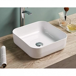 Раковина CeramaLux D1303 38x38x13 см на столешницу