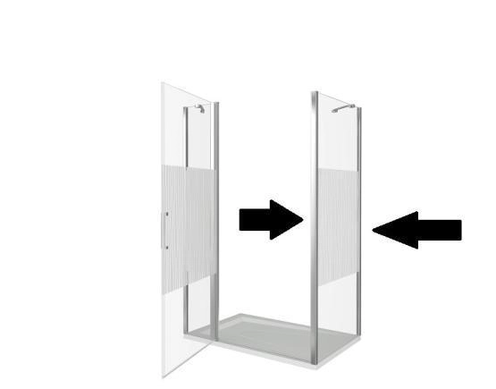 Боковая стенка GOOD DOOR Pandora SP-90-T-CH 90x185 см