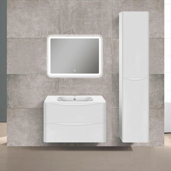 Тумба под раковину Vincea Paola 800 подвесная, 2 выкатных ящика soft close, G.White