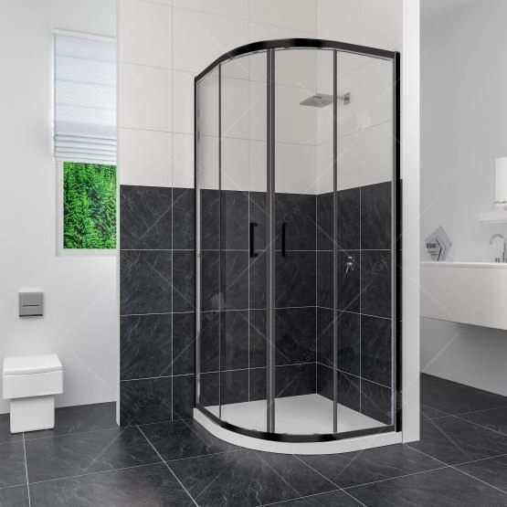 Душевой уголок RGW Classic CL-54B 80x80 стекло прозрачное/профиль черный 32095488-14