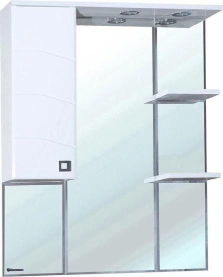Зеркало-шкаф Bellezza Джулия 75 L с подсветкой белый