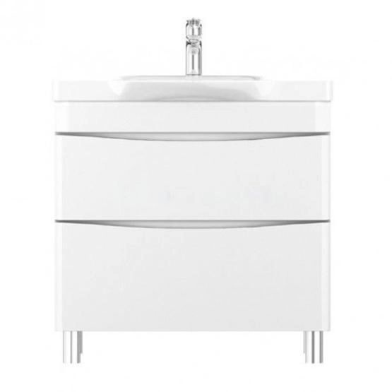 Тумба под раковину Am.Pm Like M80FSX0802WG 80 см напольная,цвет белый глянец