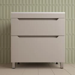 Тумба напольная Style Line Остин под раковину Фортуна 80 2 ящ крем эмаль PLUS