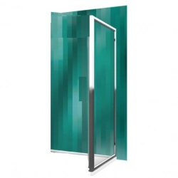 Боковая стенка Roltechnik LEGA LINE LLB/1000 100 см профиль хром, стекло матовое