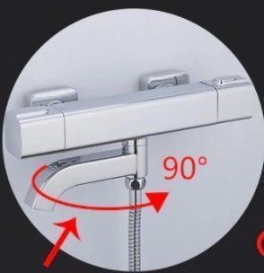 Смеситель Gappo G3291 для ванны термостат хром