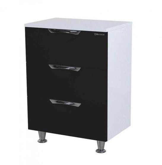 Тумба под раковину Bellezza Лагуна 60 напольная с 3 ящ. черная