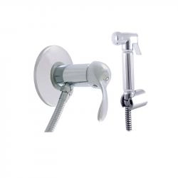 Гигиенический смеситель Rav Slezak LABE L047/1, цвет Хром встраиваемый, (металл лейка)