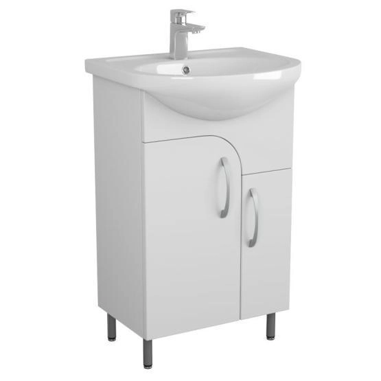 Тумба UNCORIA Лина 50 белая, под умывальник Уют
