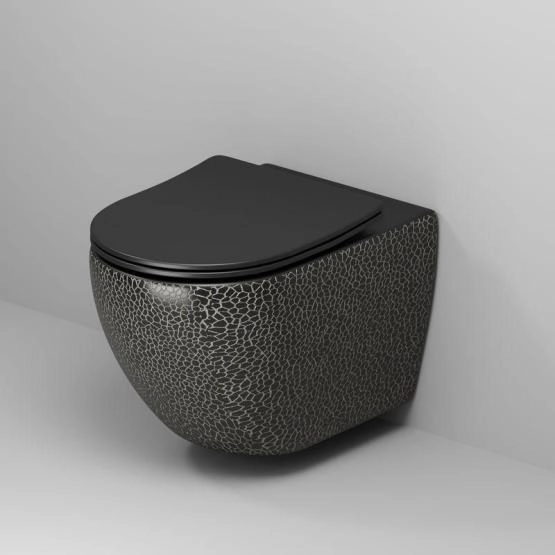 Унитаз Grossman GR-4411BBLS Color (550*365*395) ЧЕРНЫЙ подвесной Безободковый