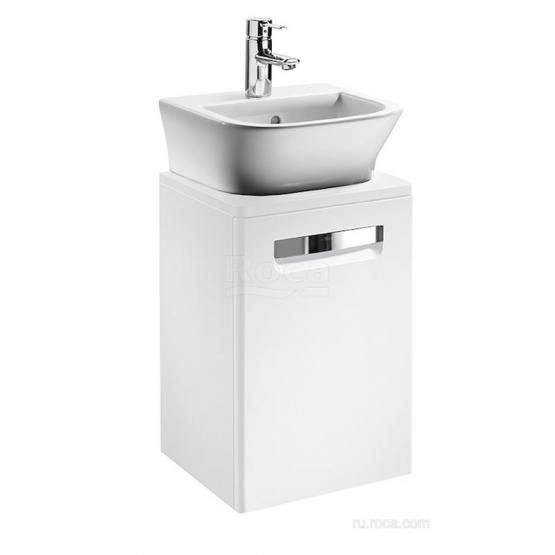 Тумба под раковину Roca The Gap 45 белый глянец ZRU9302880
