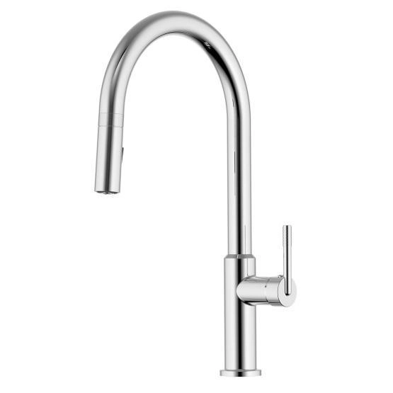 Смеситель для кухонной мойки Azario Diamond выдвижной излив, хром (AZ-VJB569193C)